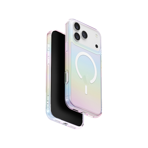 Uniq Hybrid Iridescia MagClick Case for iPhone 17 Pro Max - Holo Quartz