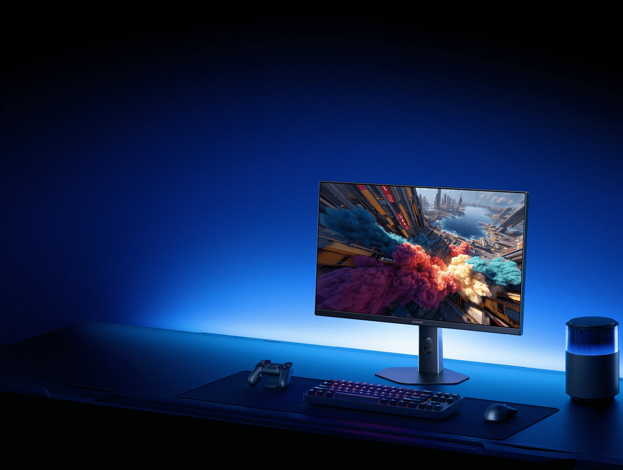 شاومي شاشة ألعاب مسطحة جي ٢٧ آي بحجم ٢٧ بوصة، دقة فل اتش دي ١٩٢٠ × ١٠٨٠، معدل تحديث ٢٠٠ هيرتز، زمن استجابة ١ مللي ثانية، تدعم ٩٥٪ من نطاق الألوان دي سي آي بي ٣، تدعم تقنية فري سينك بريميوم، أسود