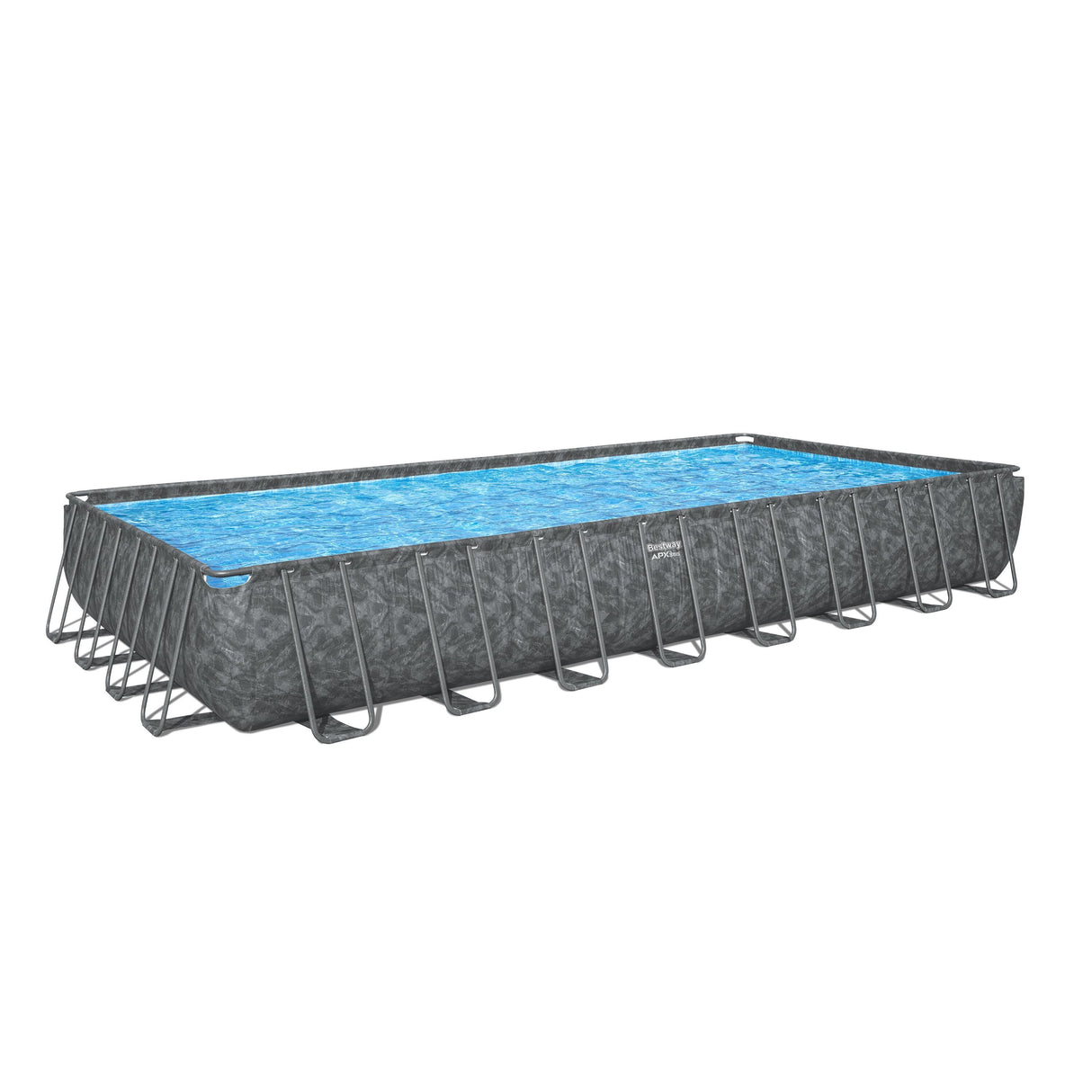 BESTWAY 9.56m x 4.88m x 1.32m Rectangular Pool Set (Pool, Sand Filter Pump (220-240V), Ladder, Cover, Polysphere, Pool Filtration Balls.) 561KJ (Installation Not Included)