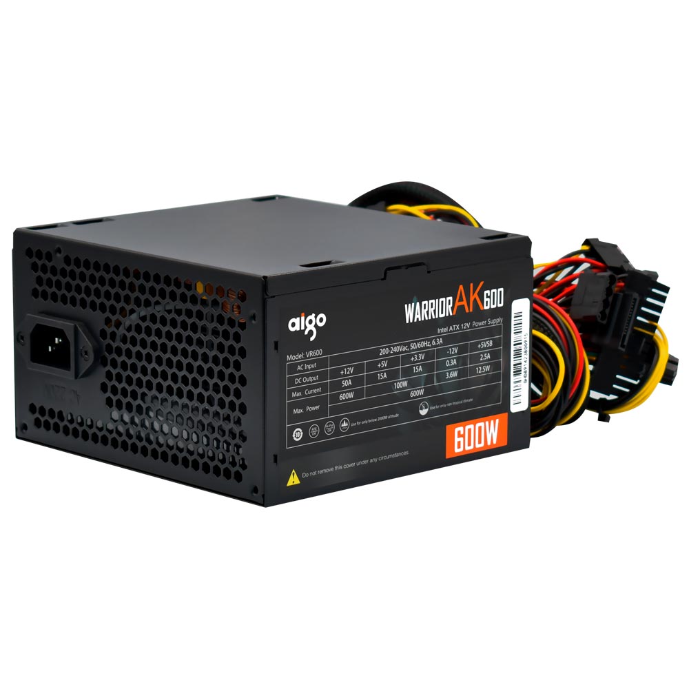 Aigo Warrior AK600 Max 600W Power Supply
