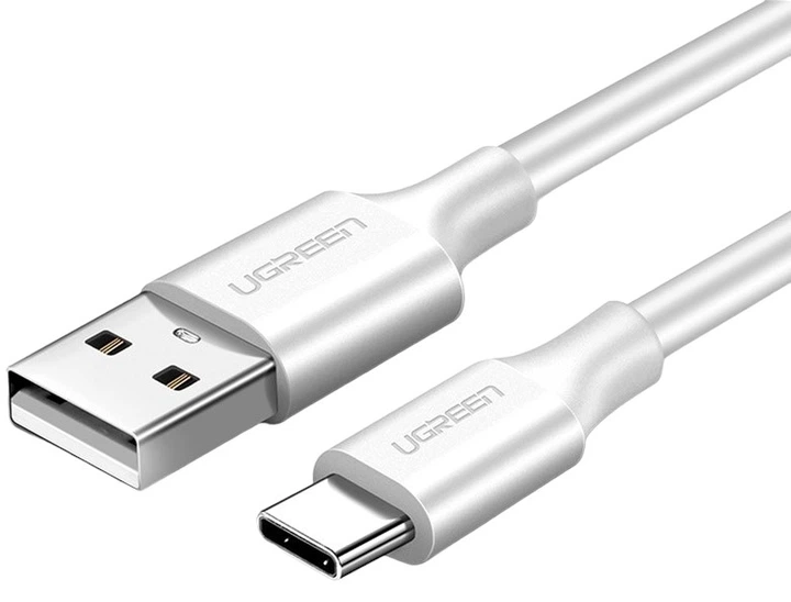 UGREEN USB-A 2.0 to USB-C Cable Nickel Plating 1.5m (White) 18W