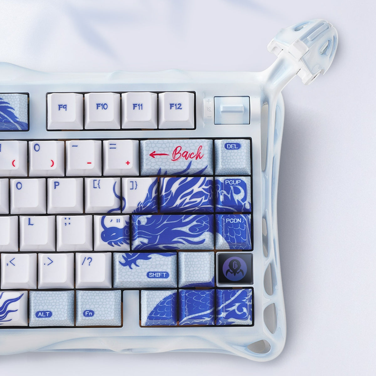 GravaStar Combo Mercury K1 Pro 75% Wireless Mechanical Gaming Keyboard With M1 Wireless Mouse & Mousepad Special Edition - Blue Gragon