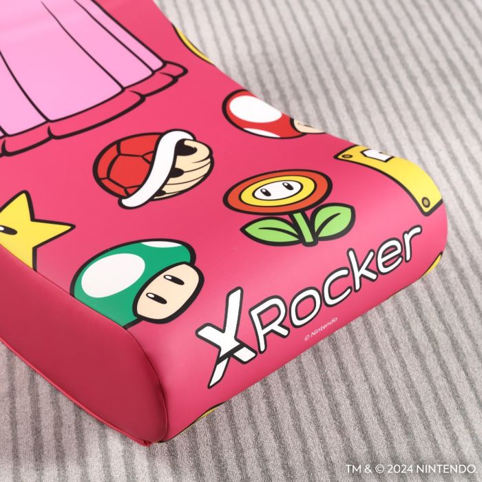 X Rocker Nintendo Video Rockers Princess Peach Power up Gaming Chair