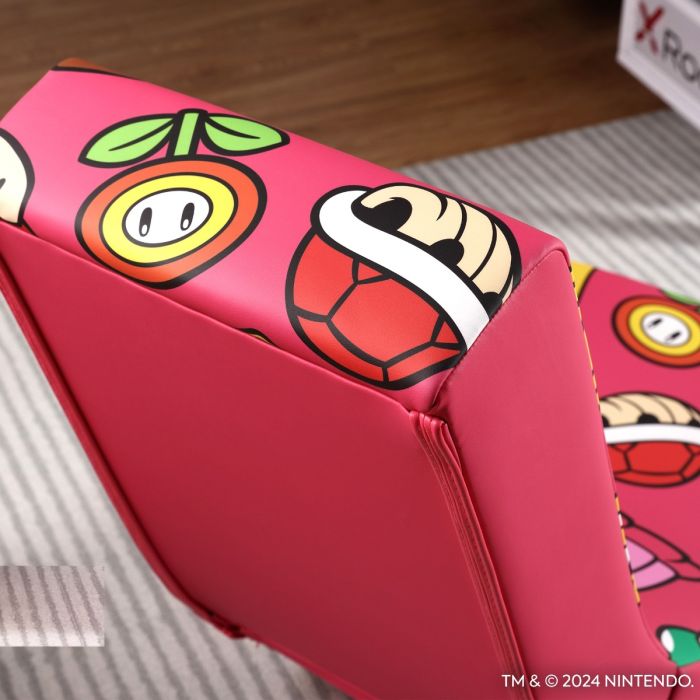 X Rocker Nintendo Video Rockers Princess Peach Power up Gaming Chair