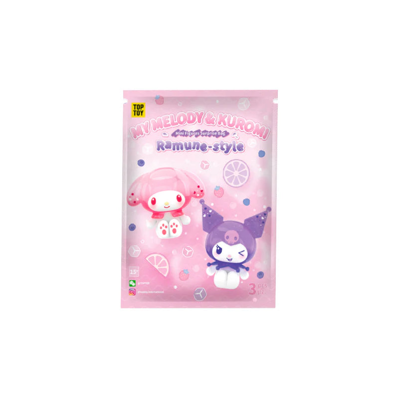MY MELODY & KUROMl Ramune-style Mini Figures Surprise Bag (Blind Box)