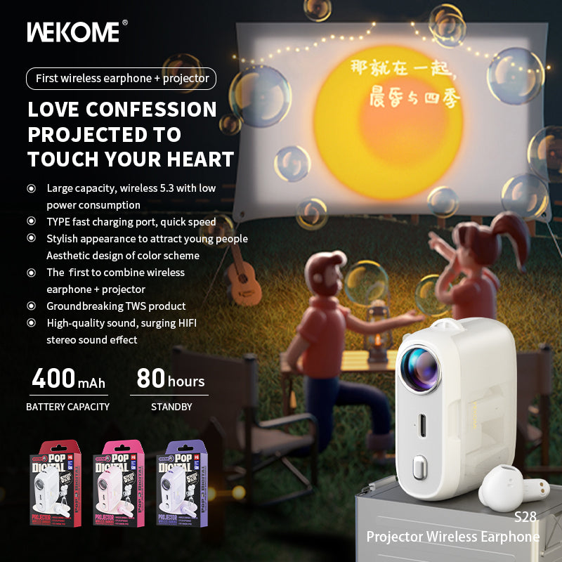 WEKOME S28 Projector Wireless Earphone
