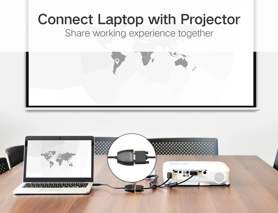 UGREEN HDMI to VGA Converter without Audio (Black) 40253-MM105