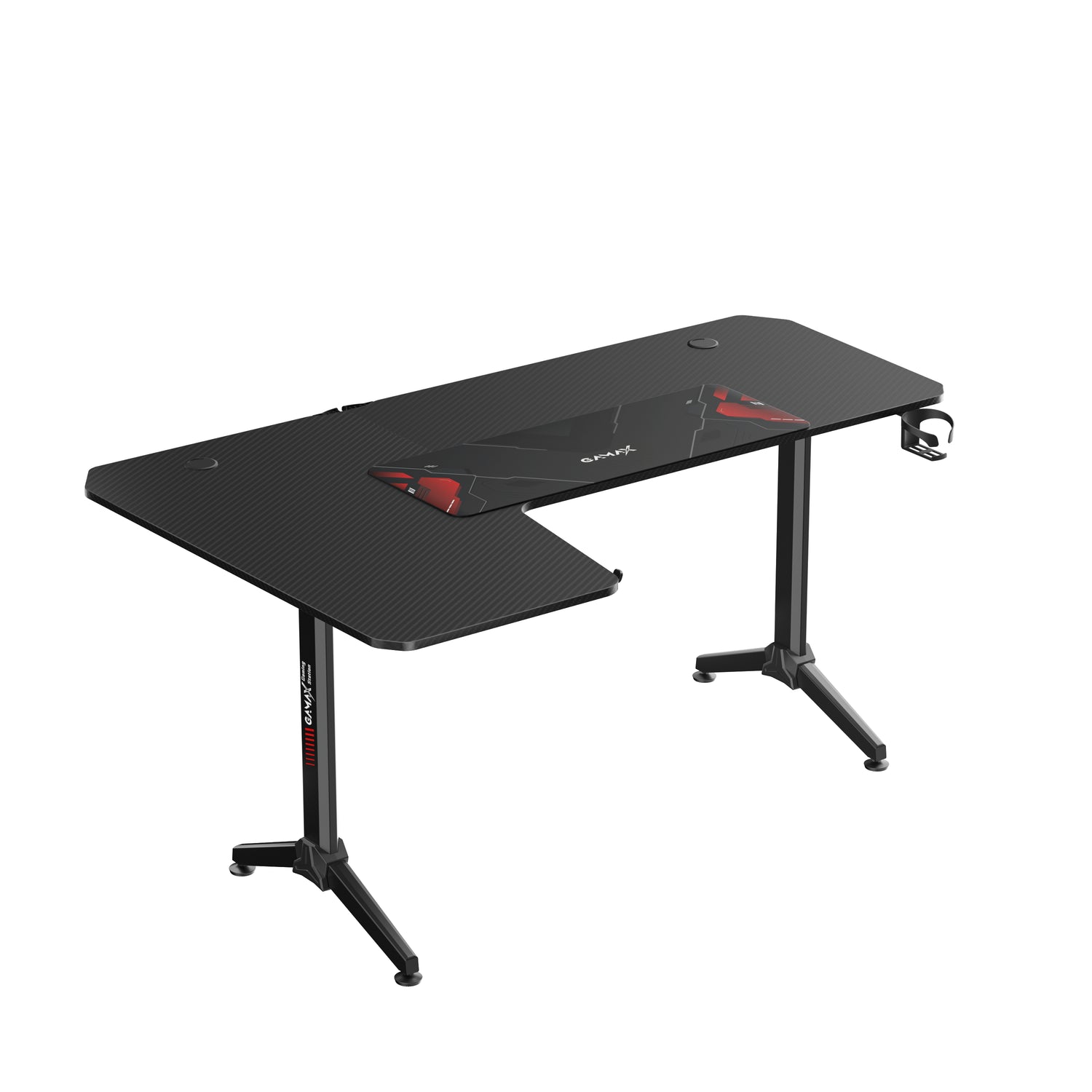 Gamax HY-L Gaming Table (L-Shaped) 160*100*75cm with Mousepad - Left ( Installation not included )