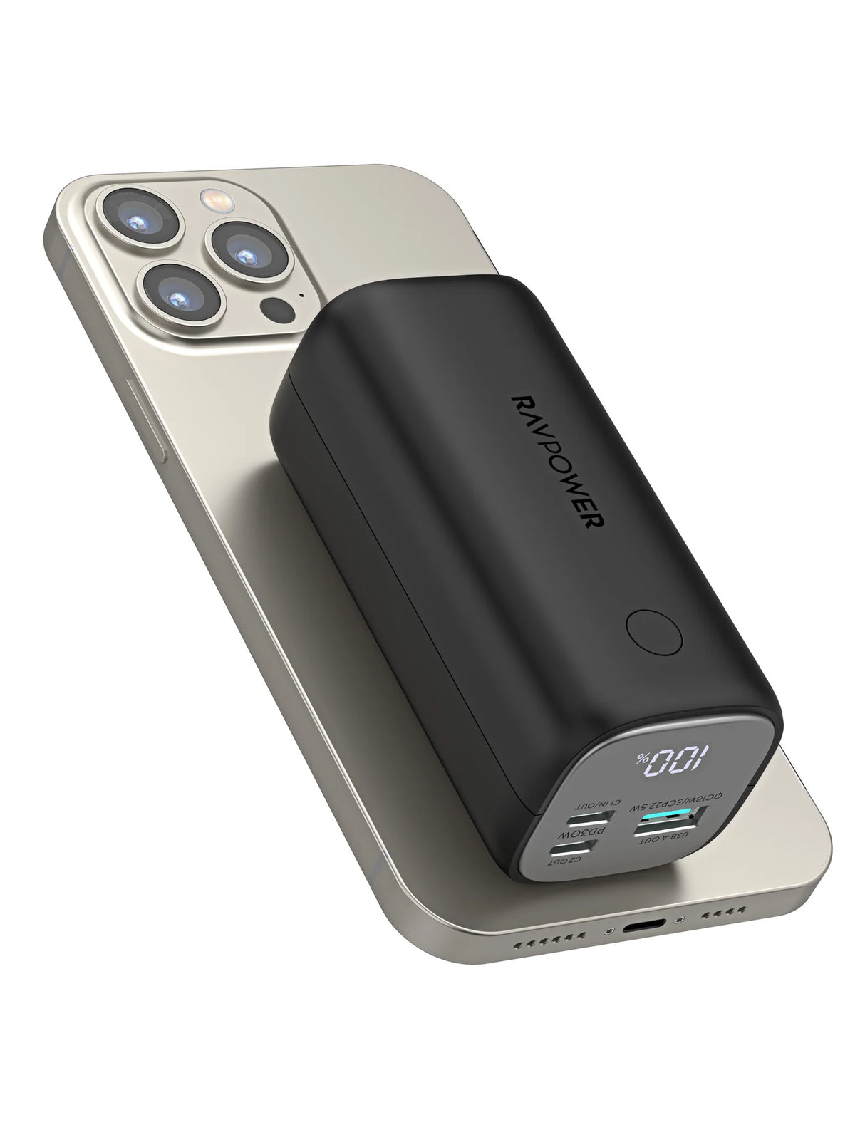 RAVPower RP-PB208 mini 14000mAh PD30W 3-Port Portable Power Bank Black Global Version - RP-PB208mini