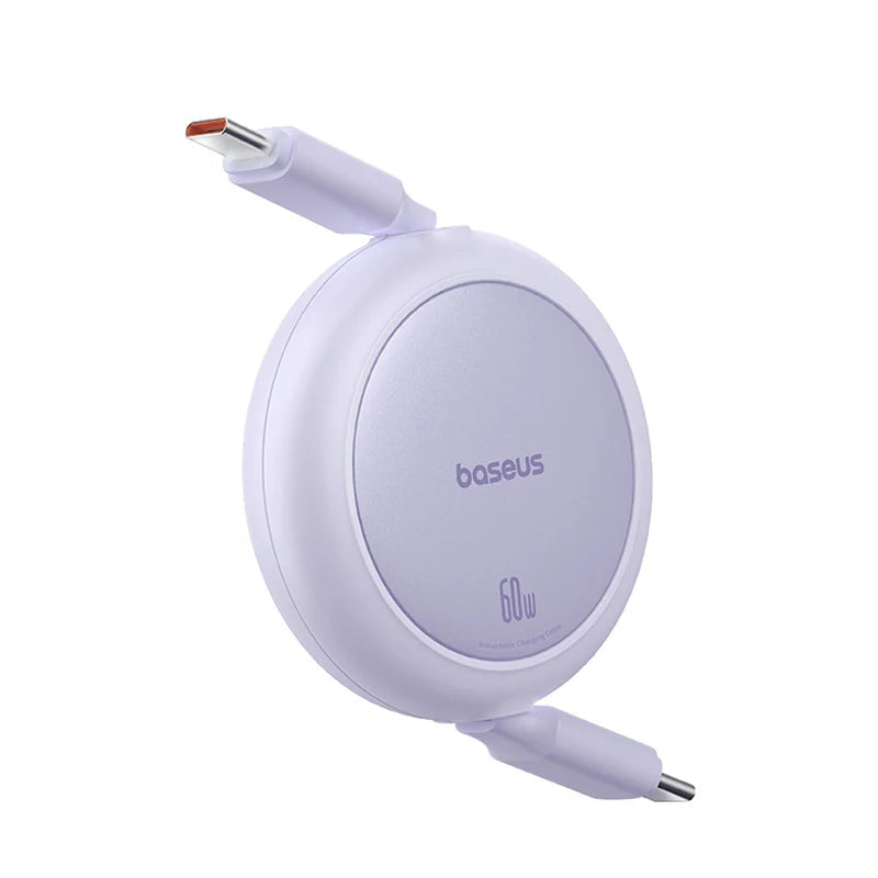 Baseus Free2Pull Retractable Charging Cable USB-C to iP 20W 1m - Nebula Purple