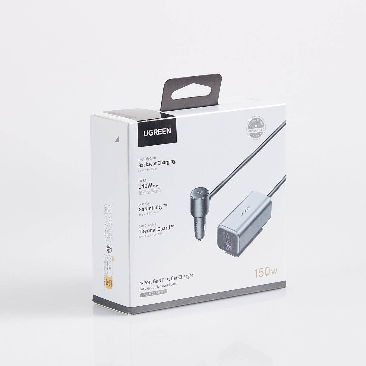 UGREEN 150W 4-Port GaN Fast Car Charger -EC706