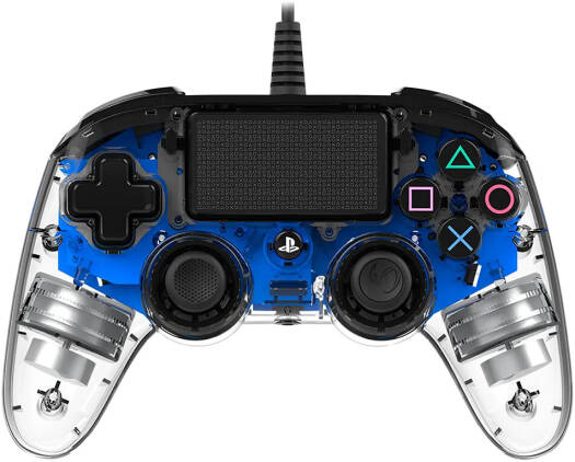 Nacon Wired Illuminated Compact Controller For PlayStation 4 - Blue