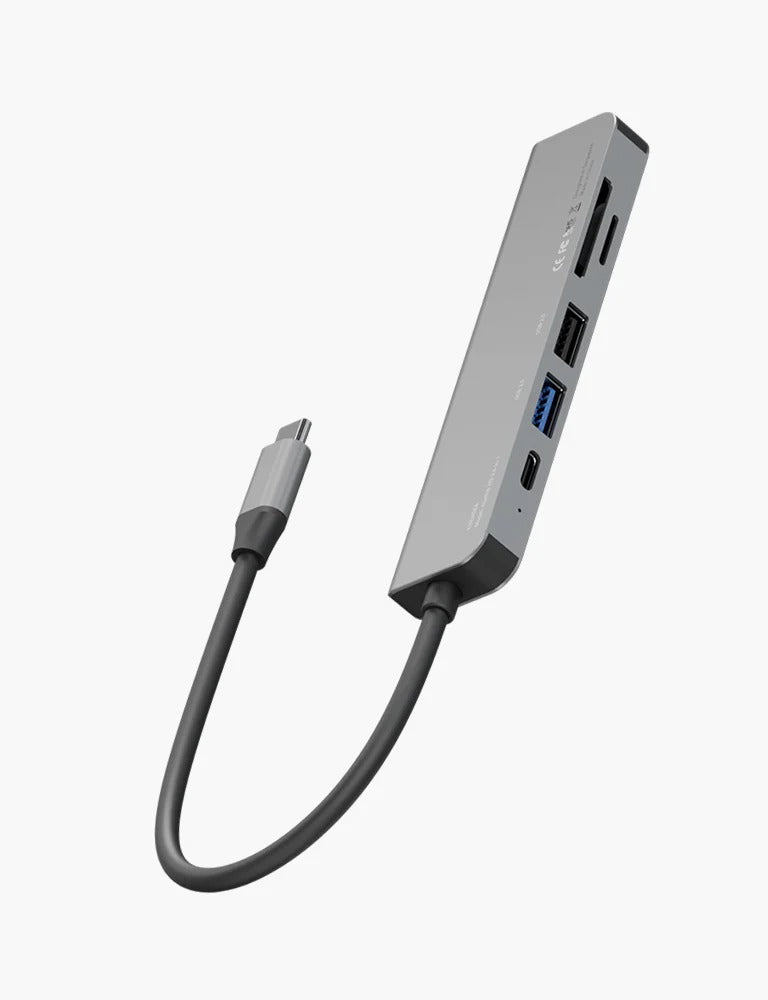 ENERGEA ALUHUB HD 3,6 IN 1 ALUMINIUM ALLOY CHARGING HUB - GUNMETAL