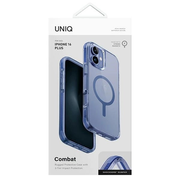 UNIQ HYBRID IPHONE 16 (2024) 6.7 MAGCLICK CHARGING COMBAT - PEARL BLUE (PEARL BLUE)