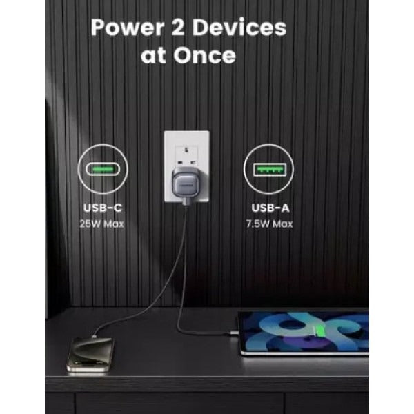UGREEN Nexode 35W 2-Port GaN Fast Charger UK CD350-15540