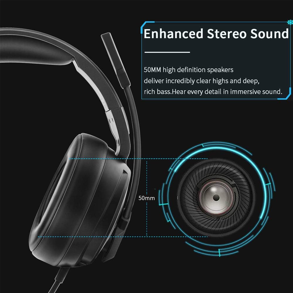 NUBWO N12 Gaming Headset – Black