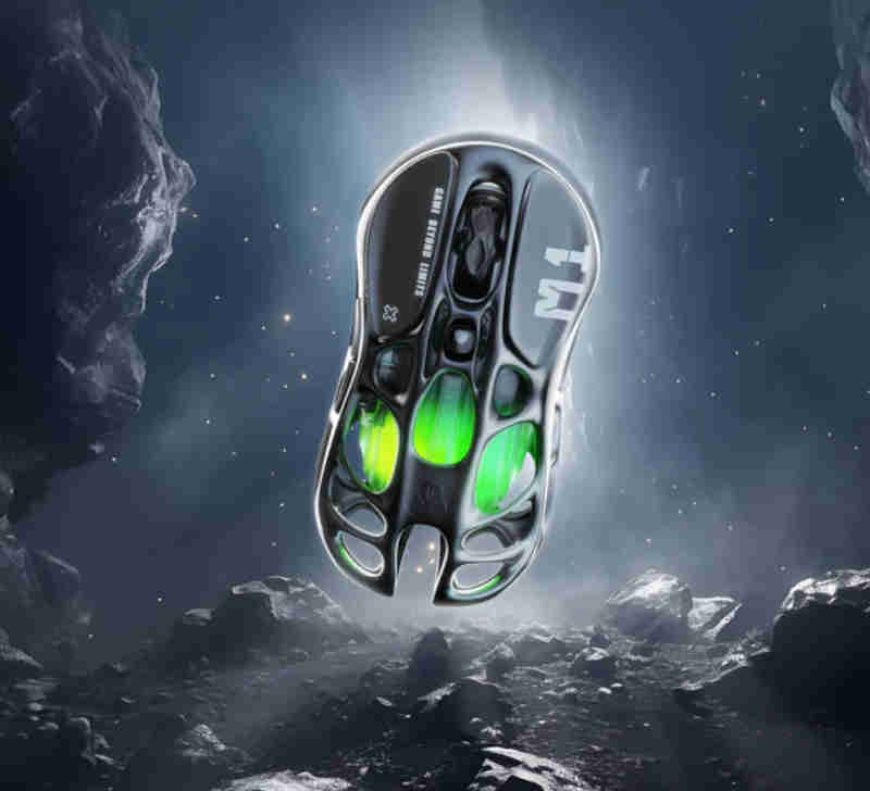 GravaStar Mercury M1 Pro Wireless Gaming Mouse - Gunmetal gray