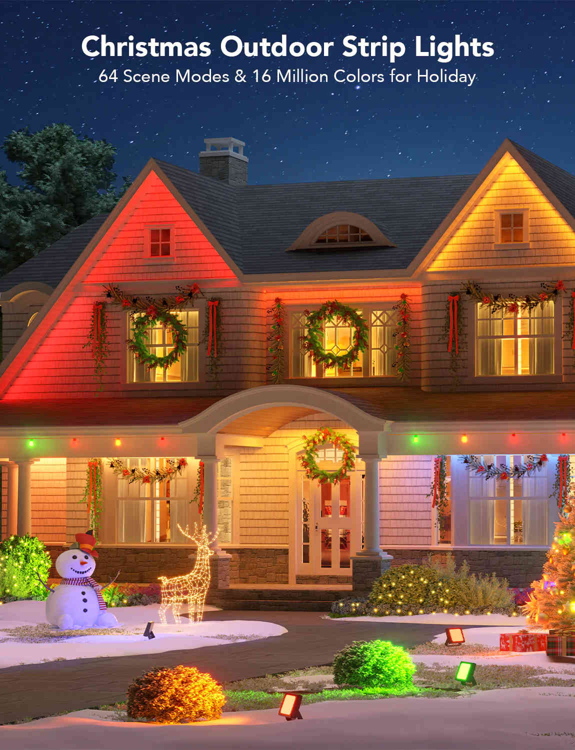 Govee Phantasy Outdoor LED RGBIC Strip Lights (10m) with WIFI & Bluetooth - H6172