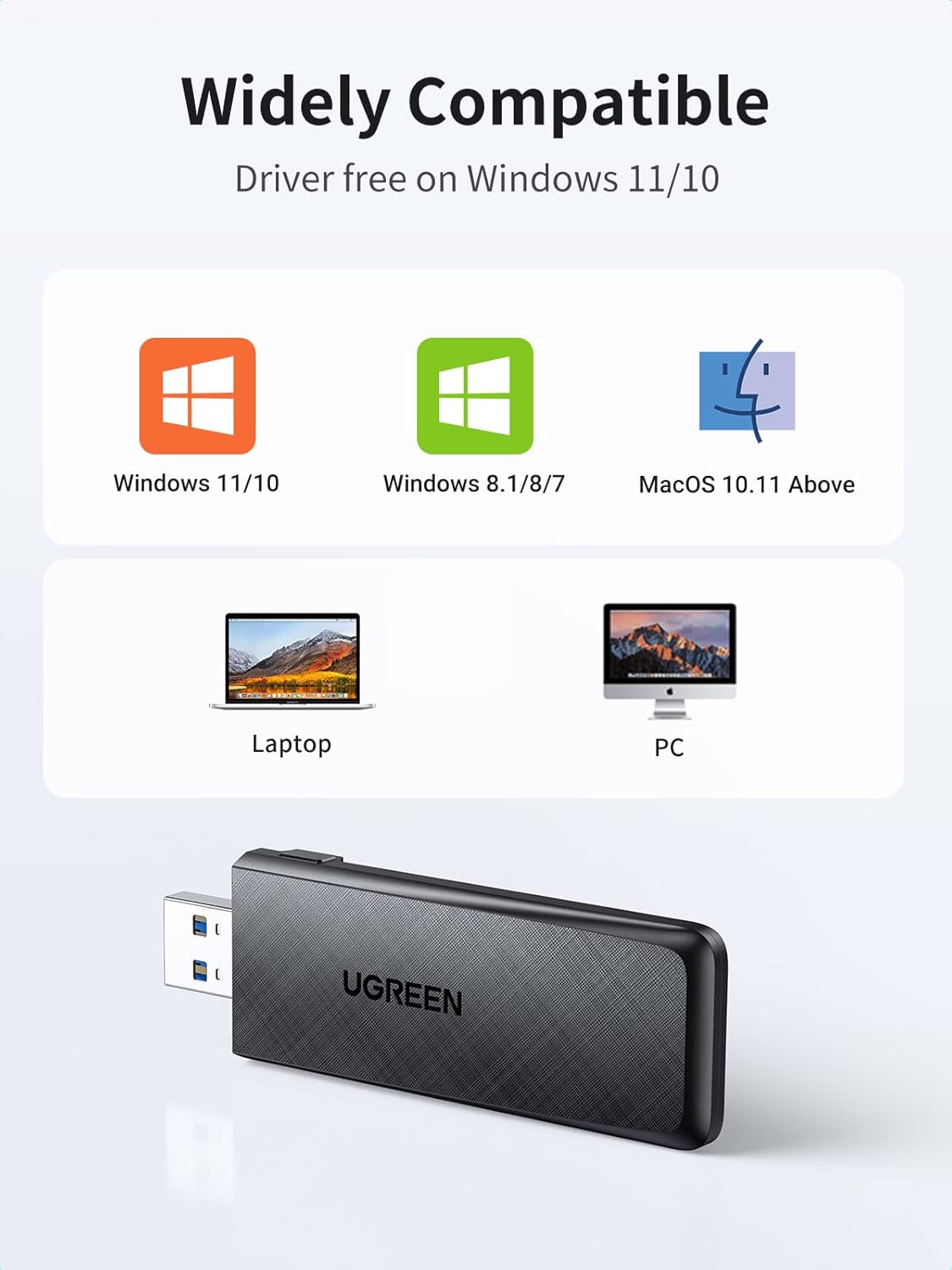UGREEN AC1300 Wireless Network Adapter - CM492-50340
