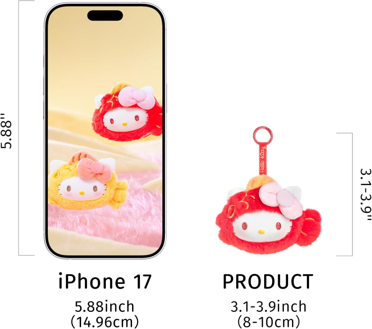 Hello Kitty Lucky Koi Series Plush Relaxing Toy (Blind Box) selling per piece - 25MR-009