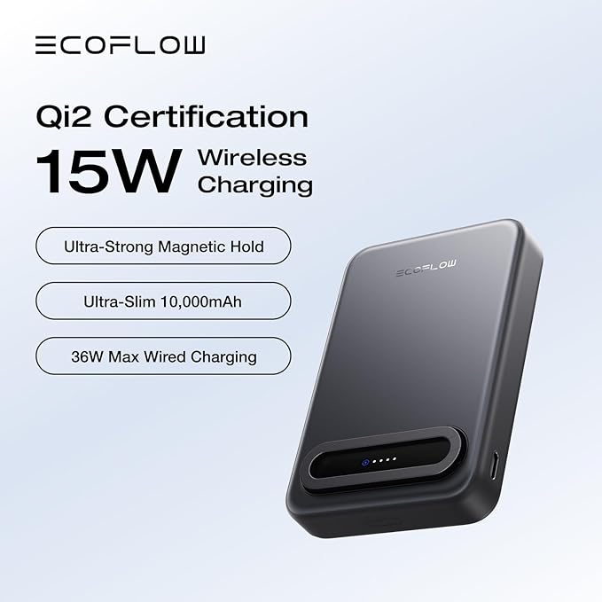 EcoFlow RAPID Mag (10000mAh) Magnetic Power Bank - Black