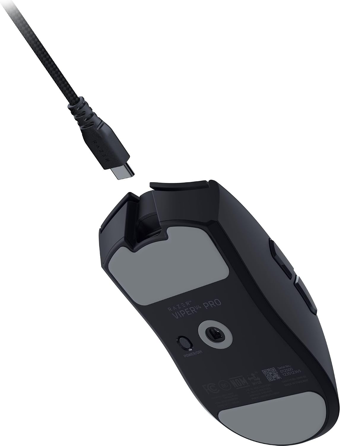 ماوس الألعاب اللاسلكي رايزر فايبر V4 برو 50K بمستشعر بصري - أسود RZ01-05630100-R3G1