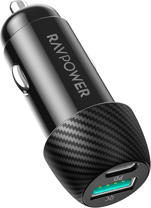 RAVPower RP-VC030 Total 44W Car Charger black