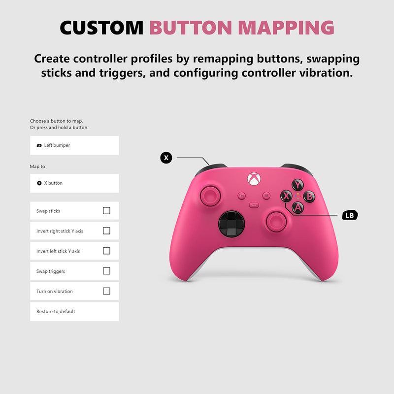 Xbox Core Controller series S|X - Deep Pink