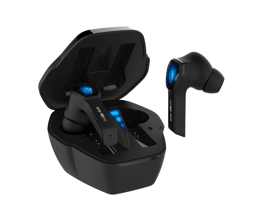 Sades Wings 100 Pro True Wireless Gaming Earphones - Black