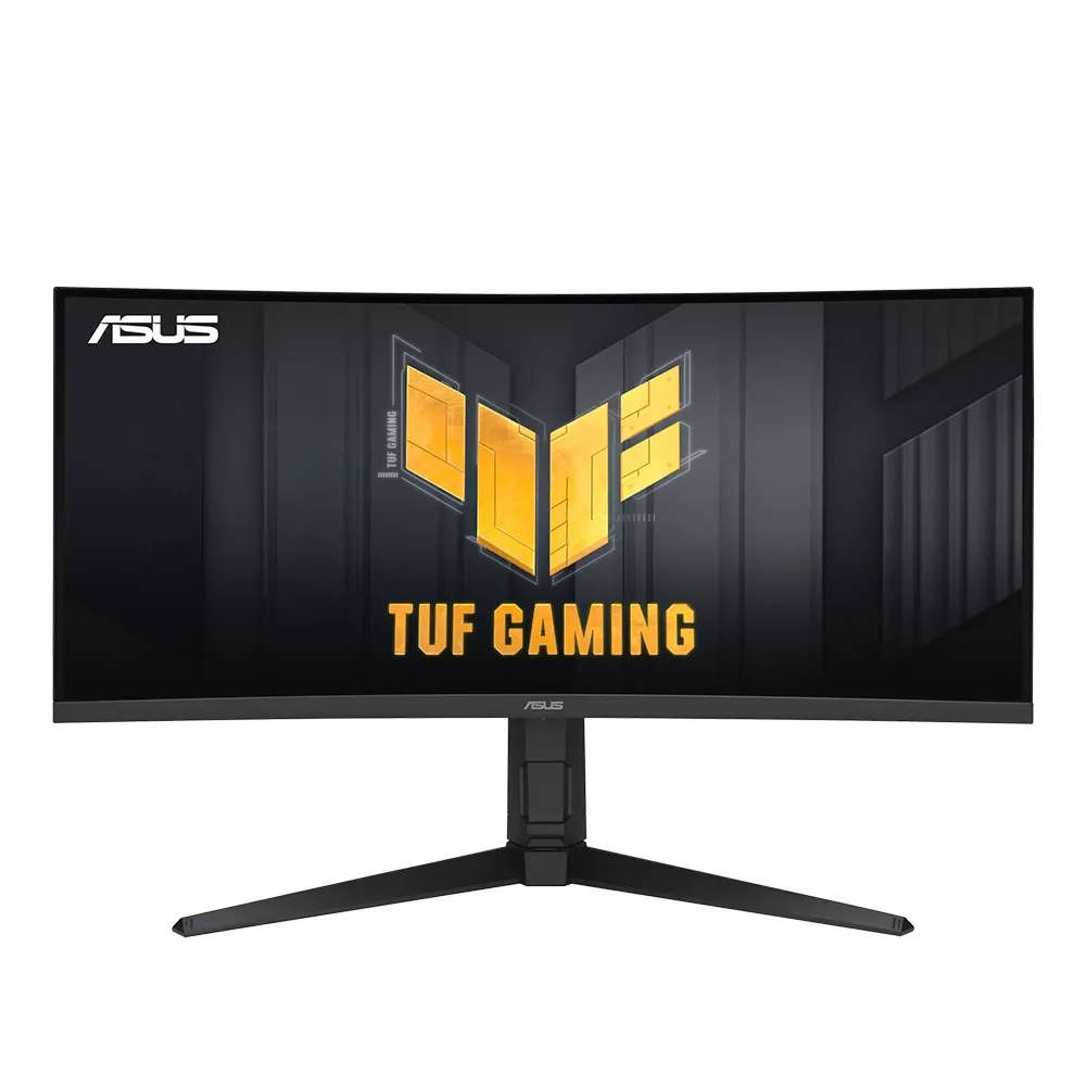 Asus Tuf Model VG34VQEL1A, 34" WQHD (3440 x 1440), 100Hz Refresh Rate, 1ms Response time, Extreme Low Motion Blur,VA FreeSync Curved Gaming Monitor - Black