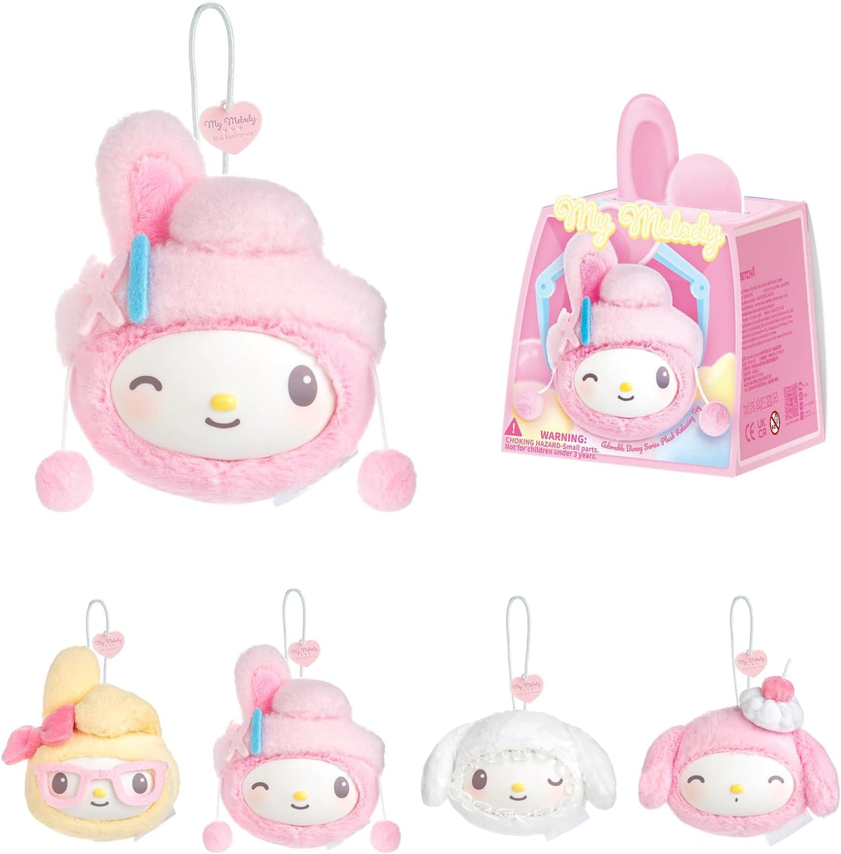 My Melody Adorable Bunny Series Plush Relaxing Toy (Blind Box) - 25MR-004