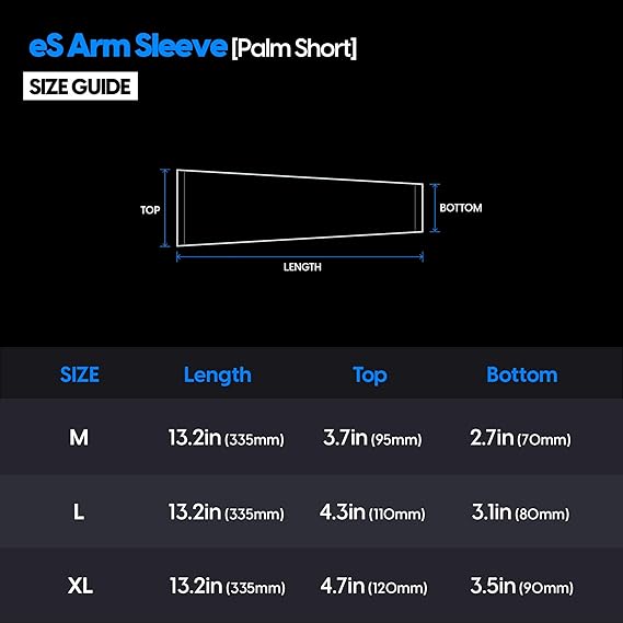 Pulsar eS Arm Sleeve Palm Short - Black