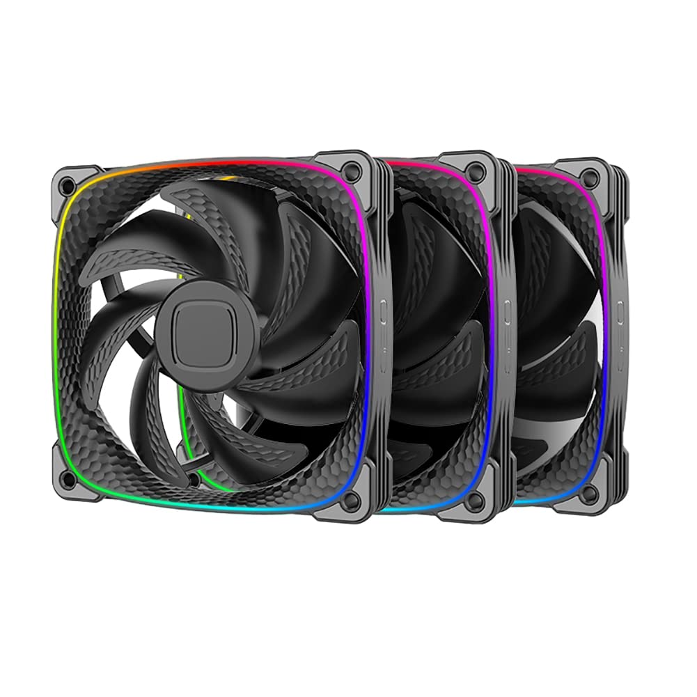 Geometric Future Squama 2503B Triple Pack 120mm, Black