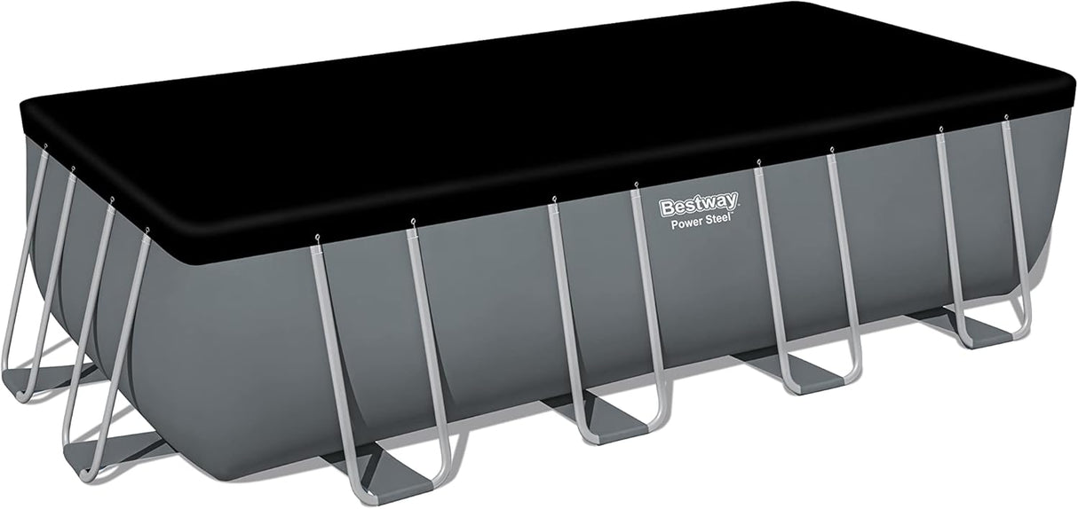 BESTWAY 5.49M X 2.74M X 1.32M RECTANGULAR POOL SET (Contents:Pool, Sand Filter Pump(220-240V), Safety Ladder, Cover, Chemconnect Dispenser) 5619Q (Installation Not Included)