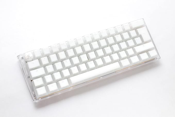 DUCKY ONE 3 MINI HOT SWAP Blue Switch Cherry RGB Wired Mechanical Gaming Keyboard Arabic - Aura White