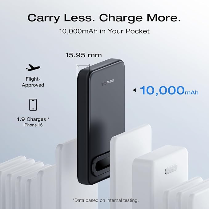 EcoFlow RAPID Mag (10000mAh) Magnetic Power Bank - Black