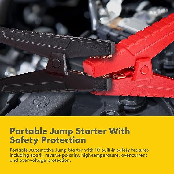 Shell SH916WC 16000mAh Wireless Charging, Power Bank, 3 USB Ports, Battery Booster + Jumper Cables