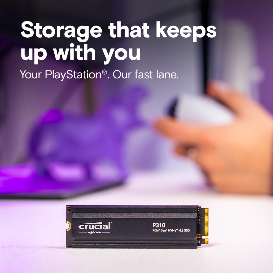 Micron Crucial P310 PCle Gen4 NVMe 2280 M.2 Read Up to 7100 MB/s SSD - 1TB