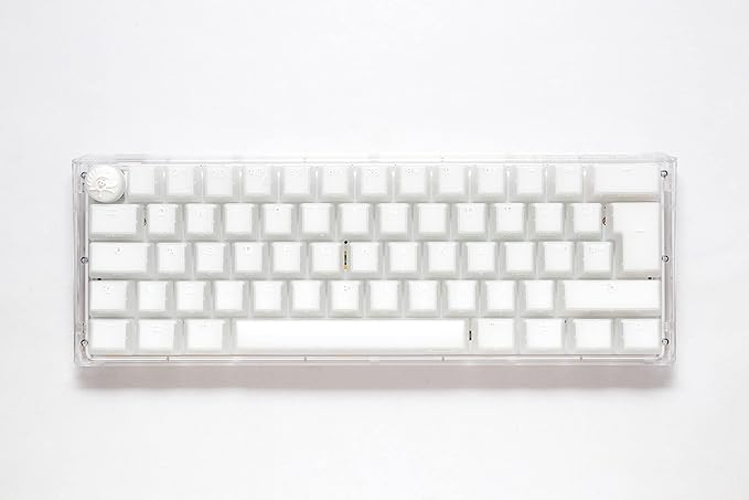 DUCKY ONE 3 MINI HOT SWAP Blue Switch Cherry RGB Wired Mechanical Gaming Keyboard Arabic - Aura White