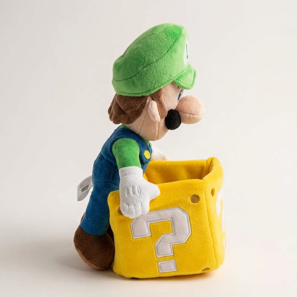 Mario Plush LUIGI WITH COIN BOX 25 cm - 813558