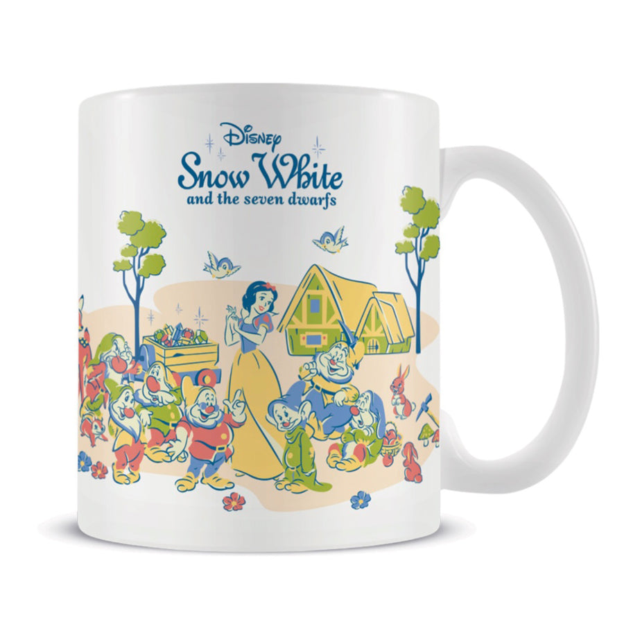 SNOW WHITE AND THE SEVEN DWARFS (PASTEL PRINCESS) MUG COASTER KEYCHAIN GIFT SET