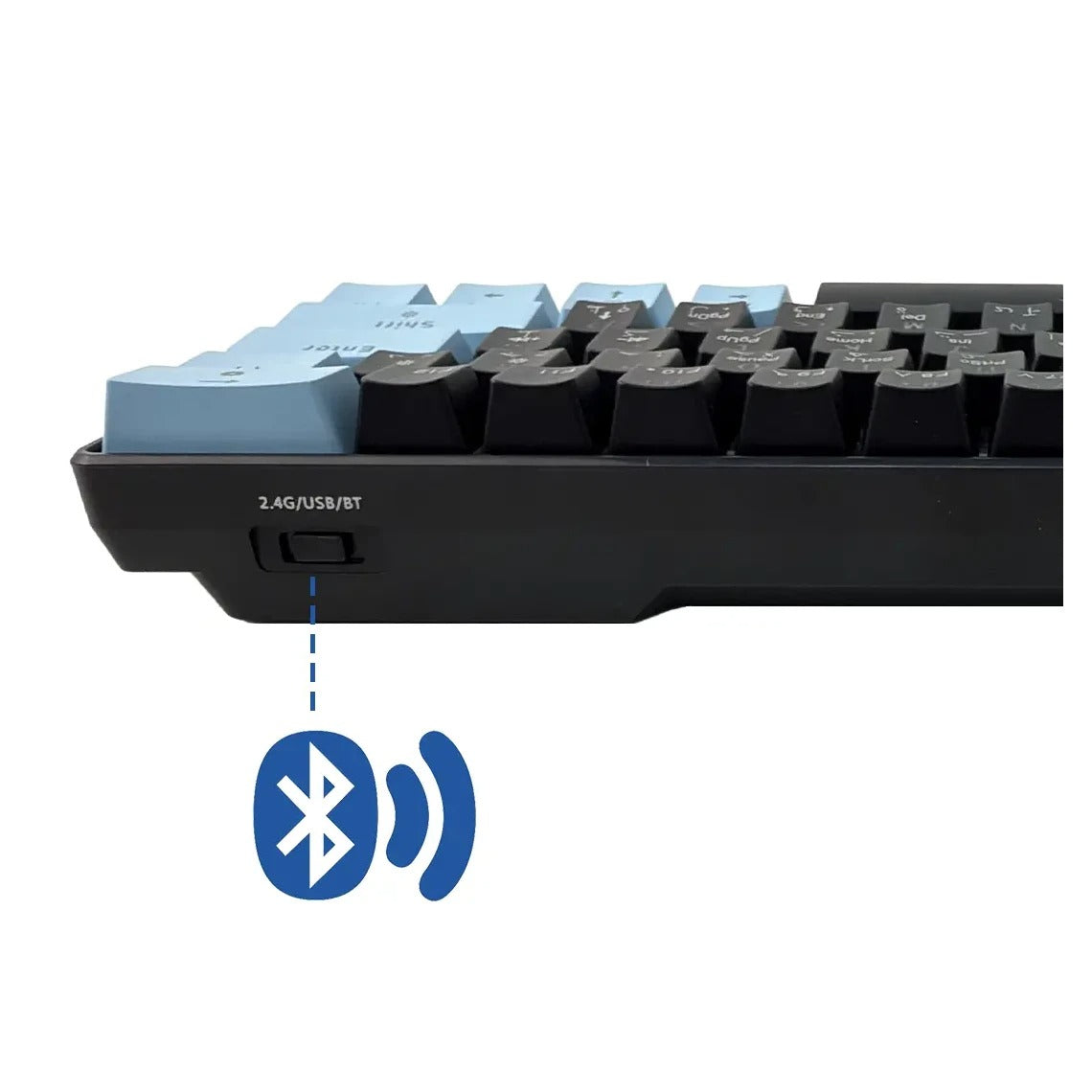 SKYLiON RGB Wireless Mechanical Keyboard (61-Key)Balck & Blue