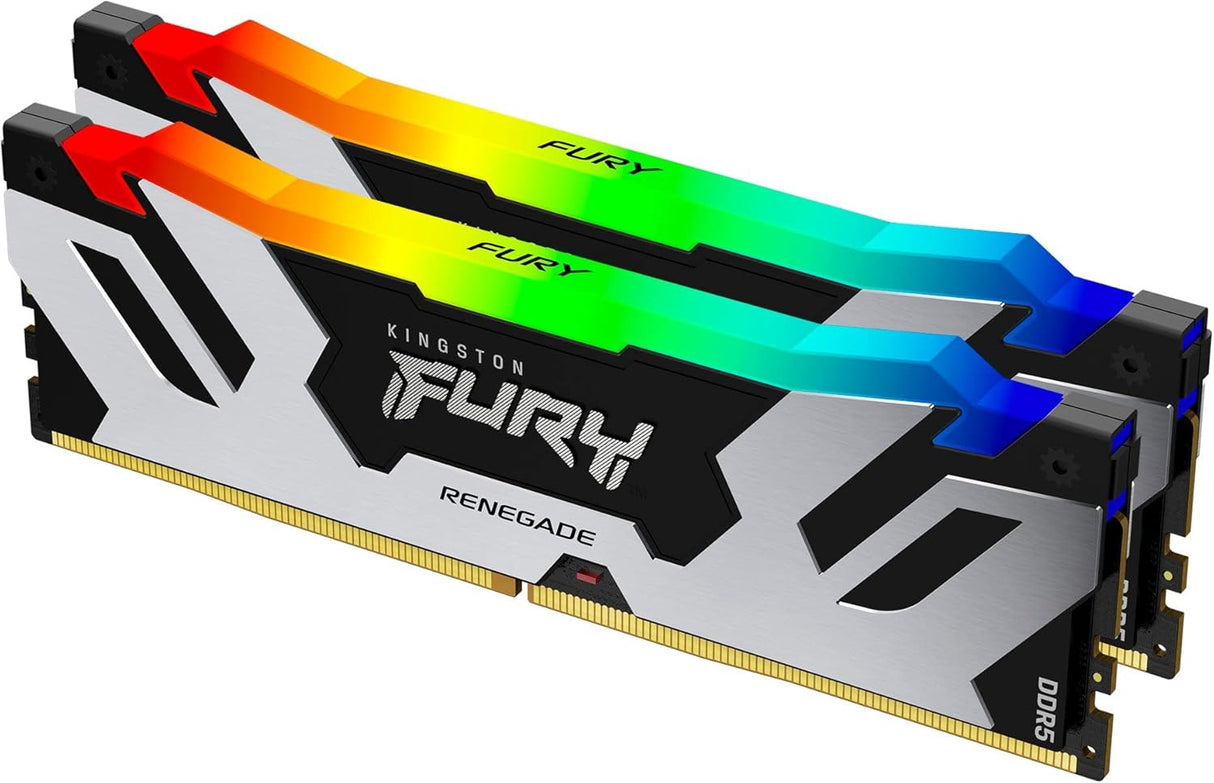 Kingston Fury Renegade Black RGB XMP 32GB(2x16GB) 8000MT/s DDR5 Silver & Black