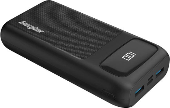 Energizer Ultimate 20000 mAh Power Bank, 22.5W, Triple Output, with Power Delivery 20W, LCD Indicator, Black
