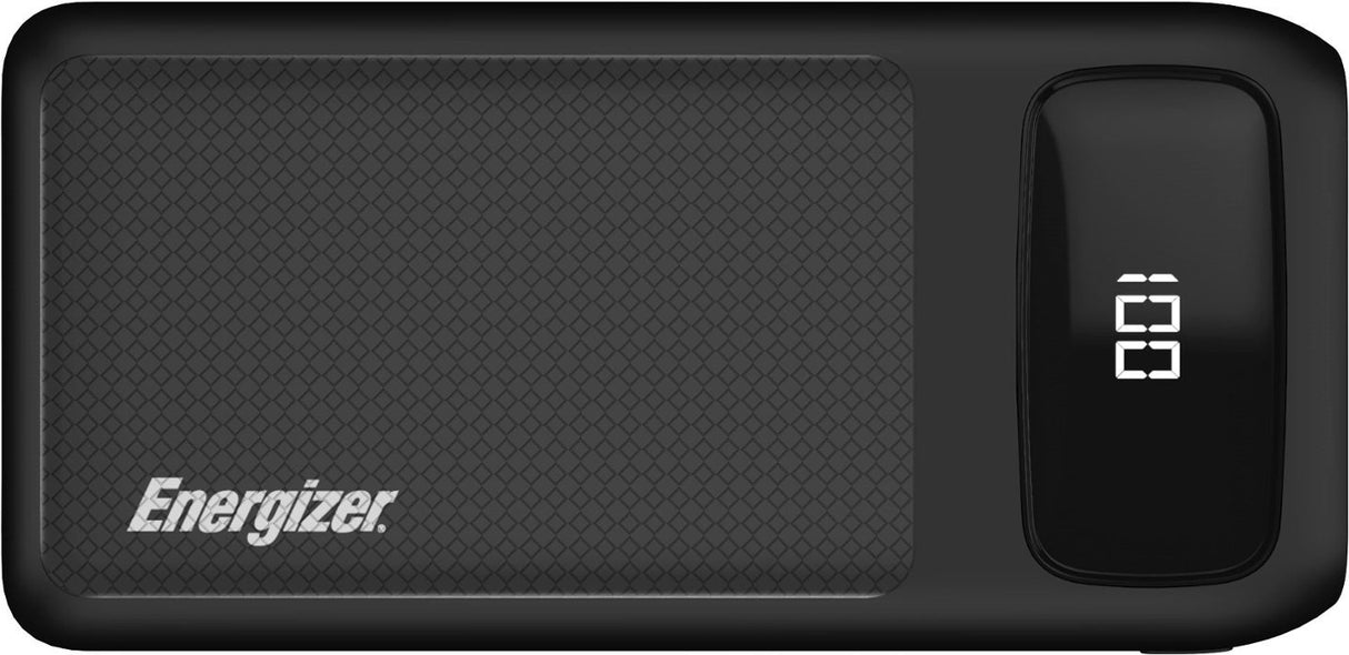 Energizer Ultimate 20000 mAh Power Bank, 22.5W, Triple Output, with Power Delivery 20W, LCD Indicator, Black