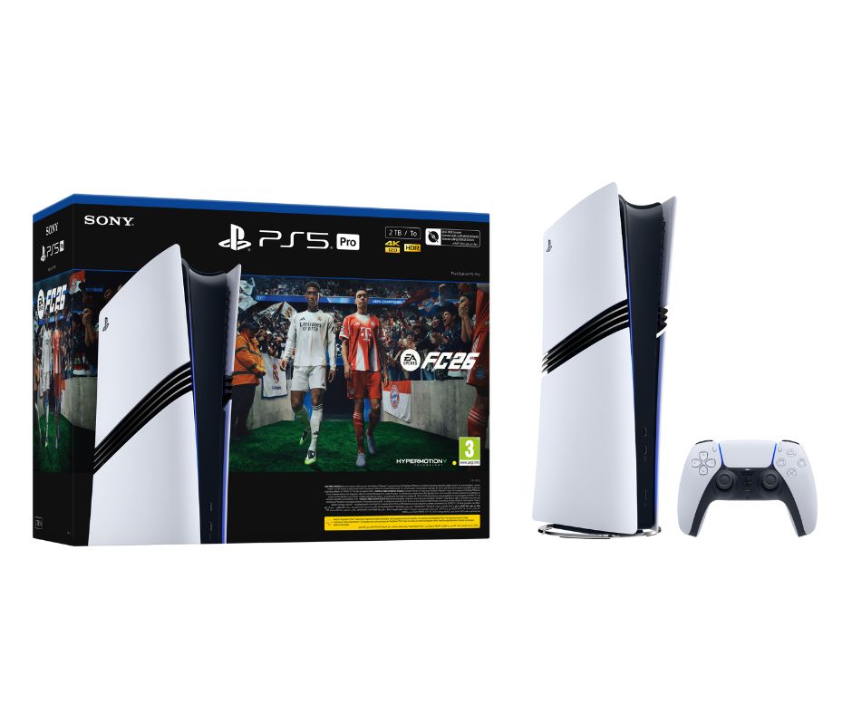 جهاز بلايستيشن 5 برو نسخة رقمية مع قسيمة لعبة EA FC 26
