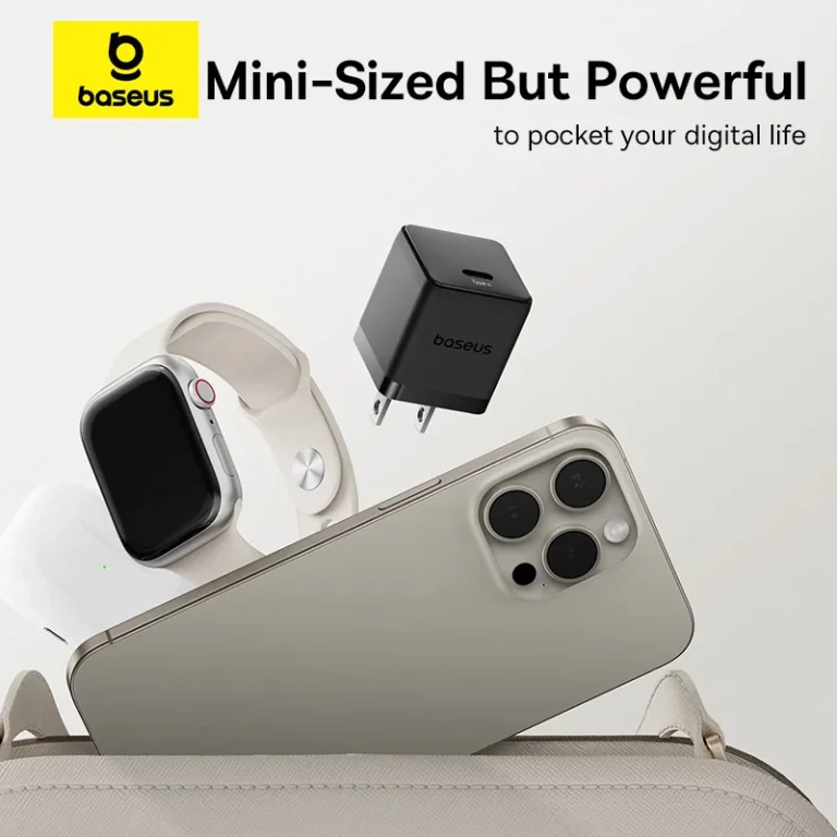 Baseus Palm Fast Charger 1C 30W - Cluster Black
(with Baseus Cable USB-C to USB-C 60W)