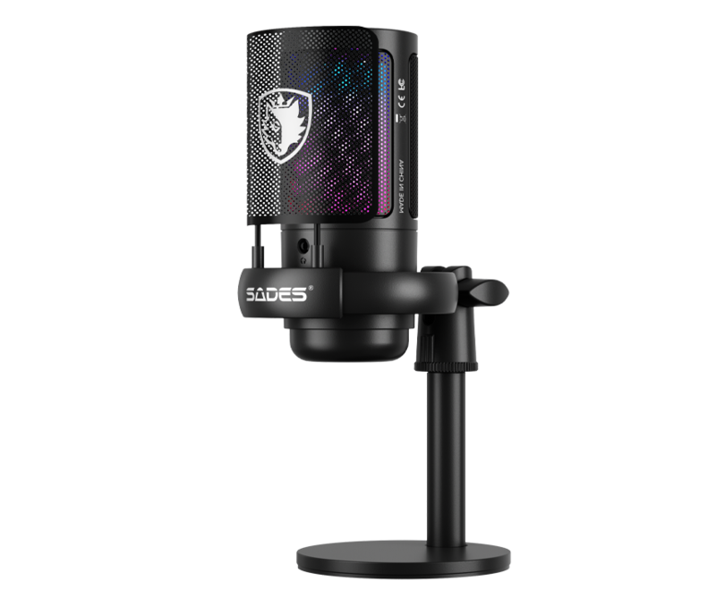 Level Up Offers: Gamax HY-R Gaming Table (L-Shaped) 160*100*75cm with Mousepad - Right + Free Sades ME6S Tyto Gaming Microphone - Black