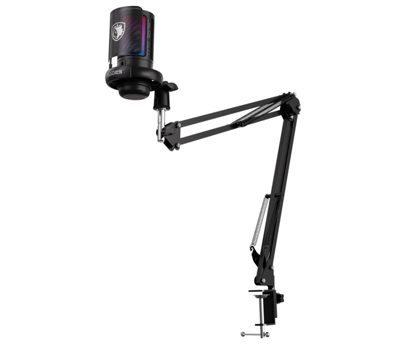 Level Up Offers: Gamax HY-R Gaming Table (L-Shaped) 160*100*75cm with Mousepad - Right + Free Sades ME6S Tyto Gaming Microphone - Black