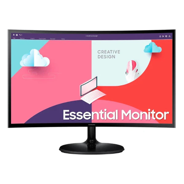 Samsung 24" Curved VA, FHD, 75Hz Led Monitor with HDMI,VGA - LS24C360EAMXUE